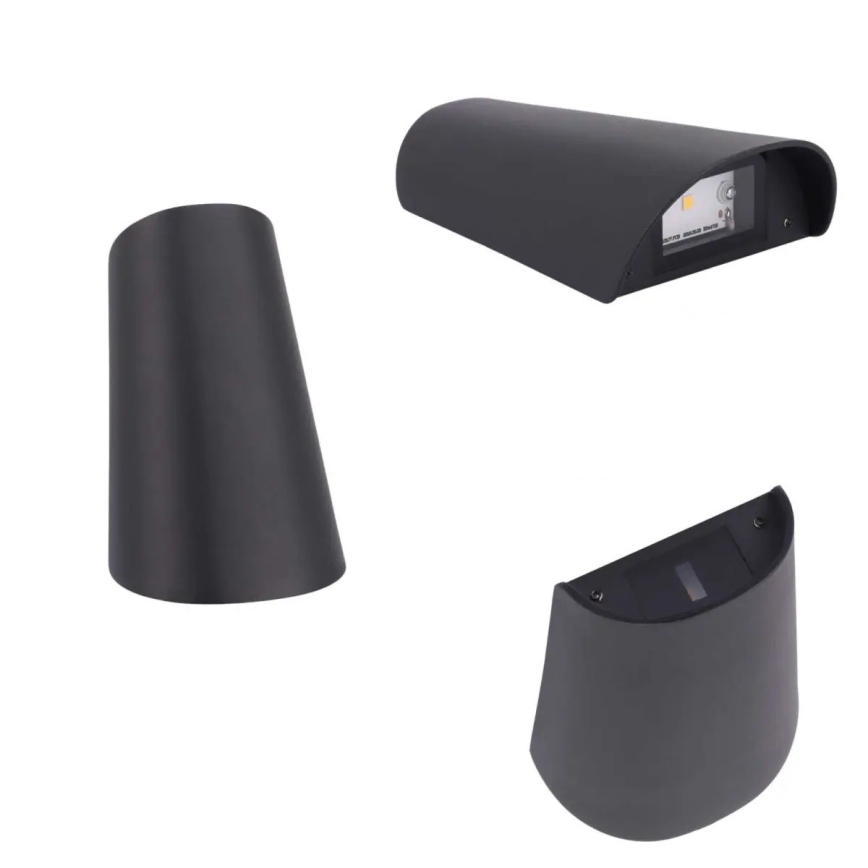 LED buitenwandlamp LED/11W/230V IP65 zwart