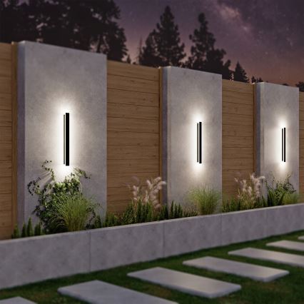 LED buitenwandlamp LED/18W/230V 60 cm IP65 zwart