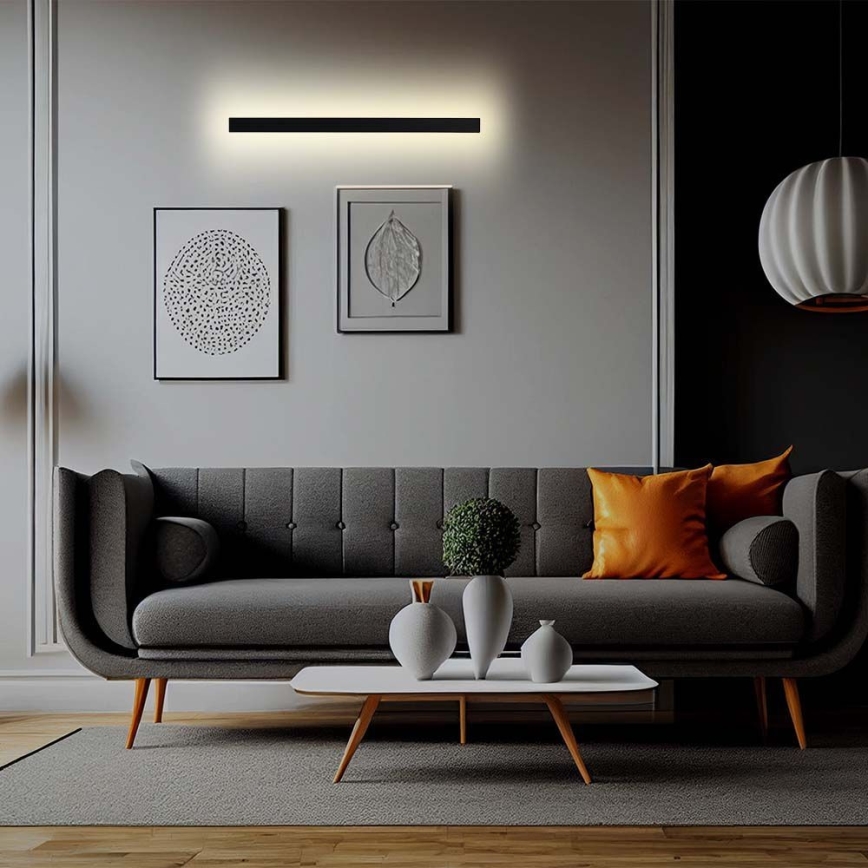 LED buitenwandlamp LED/23W/230V 3000K IP65 141 cm zwart