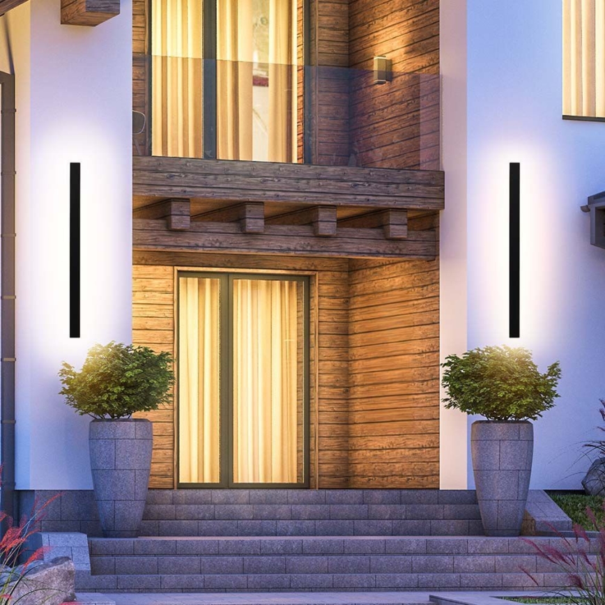 LED buitenwandlamp LED/23W/230V 4000K IP65 141 cm zwart