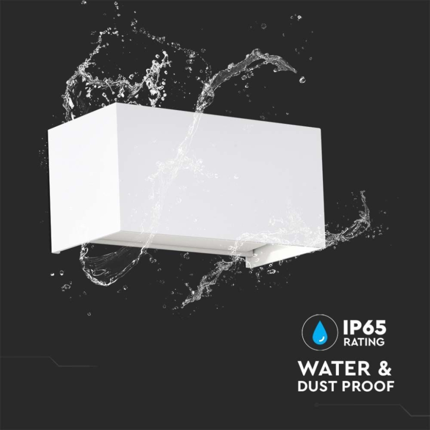 LED buitenwandlamp LED/24W/230V 3000K IP65 wit