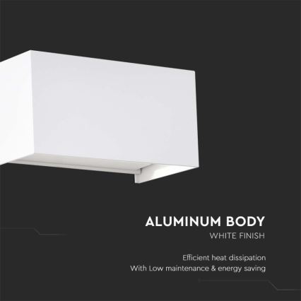 LED buitenwandlamp LED/24W/230V 3000K IP65 wit