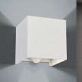 LED Buitenwandlamp met bewegings- en schemersensor CUBE-S LED/13W/230V IP54 wit