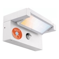 LED buitenwandlamp met bewegings- en schemersensor LED/25W/230V 3000/4000/6500K IP54 wit