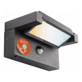 LED Buitenwandlamp met bewegings- en schemersensor LED/25W/230V 3000/4000/6500K IP54 zwart