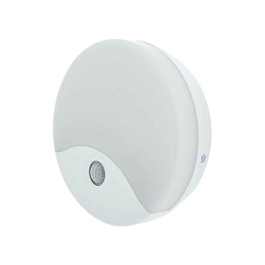 LED buitenwandlamp met bewegingssensor, 18W, 230V, IP44, wit