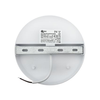LED buitenwandlamp met bewegingssensor, 18W, 230V, IP44, wit