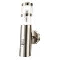 LED buitenwandlamp met bewegingssensor, 1x GU10/5W/230V, IP44, mat chroom