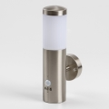 LED buitenwandlamp met bewegingssensor 1xGU10/5W/230V IP44 mat chroom