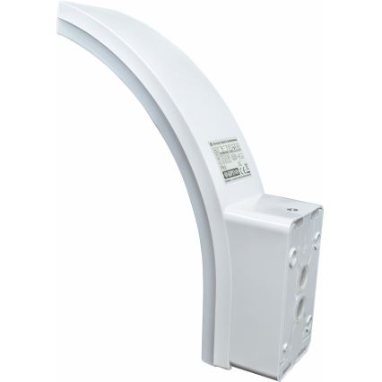 LED Dimbare buitenwandlamp met bewegingssensor en schemersensor LED/12/15/20W/230V IP65 wit