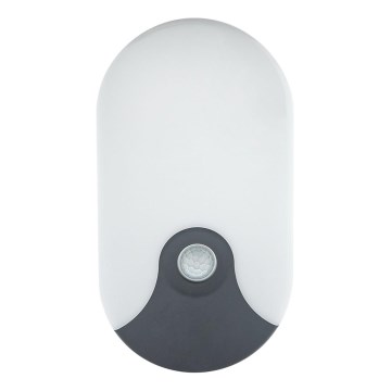 LED buitenwandlamp met bewegingssensor LED/18W/230V IP44 antraciet