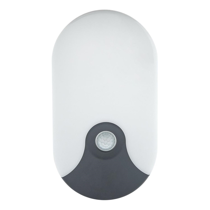 LED buitenwandlamp met bewegingssensor LED/18W/230V IP44 antraciet