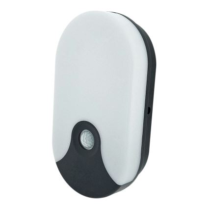 LED buitenwandlamp met bewegingssensor LED/18W/230V IP44 antraciet