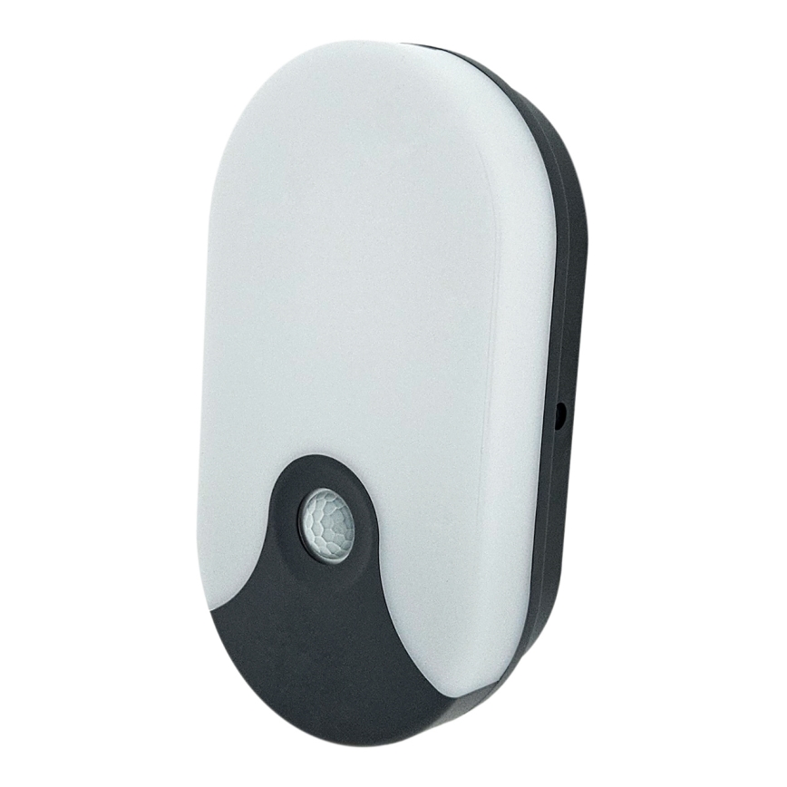 LED buitenwandlamp met bewegingssensor LED/18W/230V IP44 antraciet