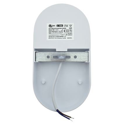 LED buitenwandlamp met bewegingssensor LED/18W/230V IP44 wit