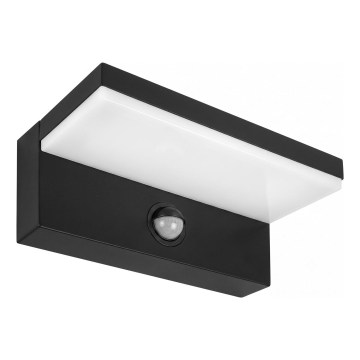 LED buitenwandlamp met bewegingssensor NOLA LED/12W/230V IP65 zwart