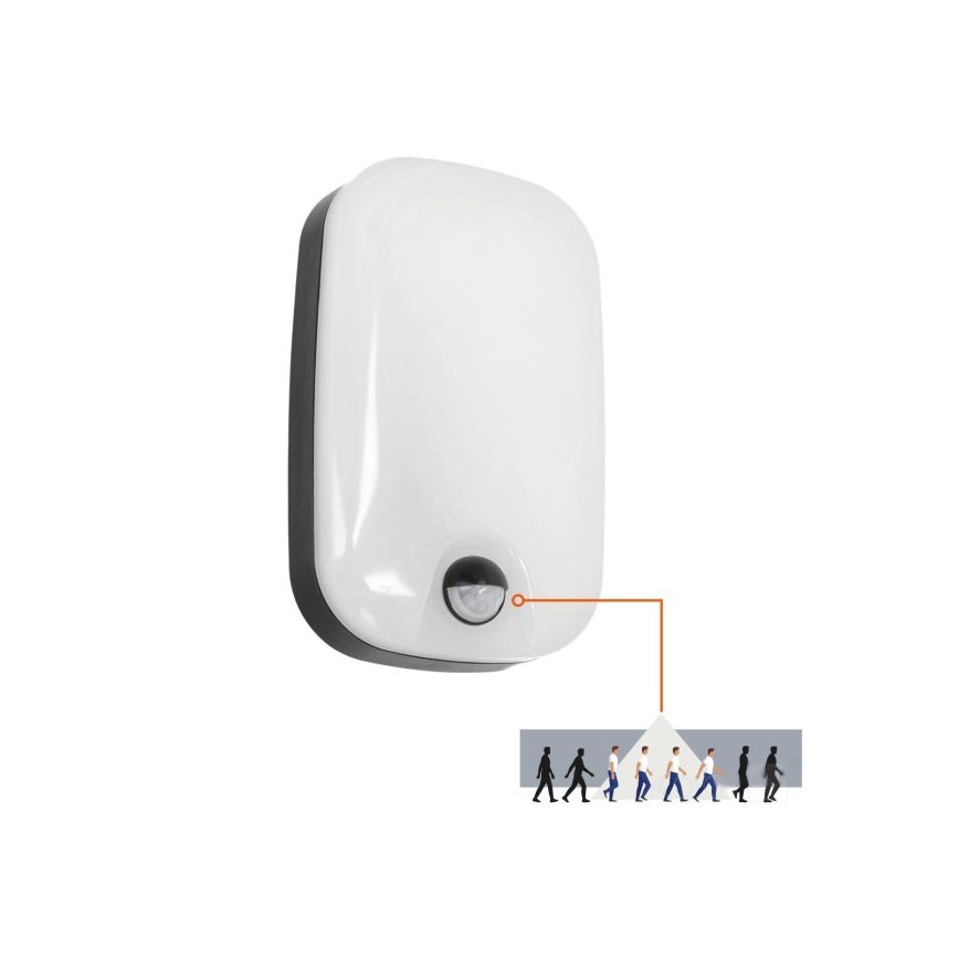 LED Buitenwandlamp met bewegings- en schemersensor BAVANO LED/15W/230V 3000/4000/5700K IP54