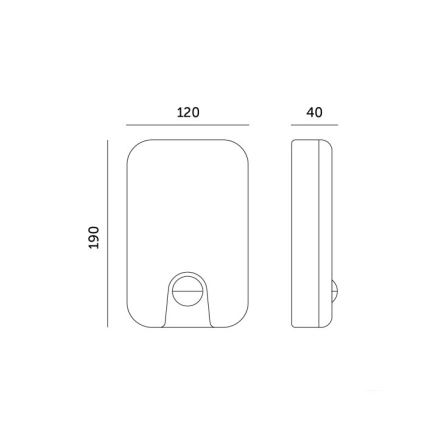 LED Buitenwandlamp met bewegings- en schemersensor BAVANO LED/15W/230V 3000/4000/5700K IP54