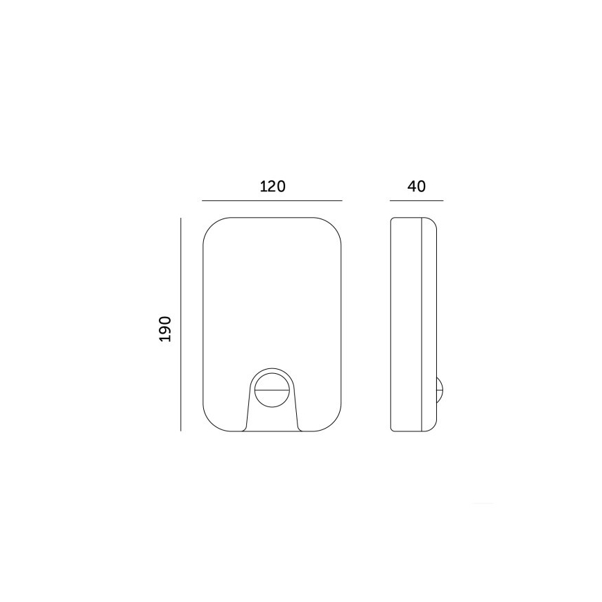 LED Buitenwandlamp met bewegings- en schemersensor BAVANO LED/15W/230V 3000/4000/5700K IP54