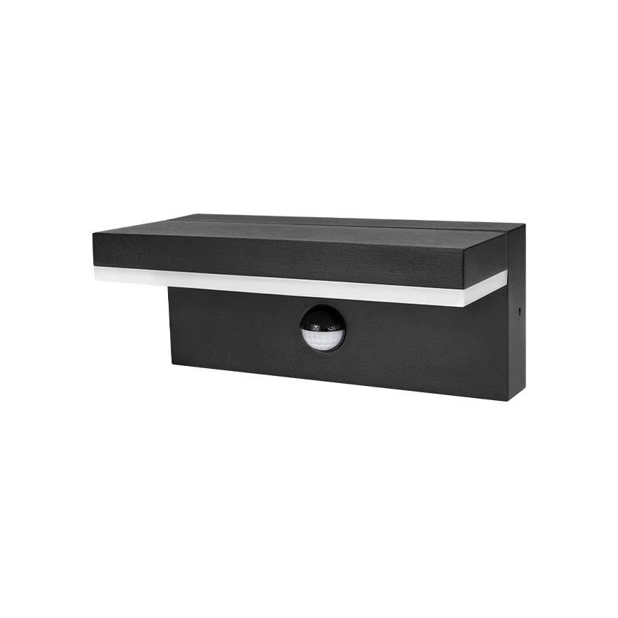 LED buitenwandlamp met sensor HESTIO LED/9W/230V 4000K IP44 zwart