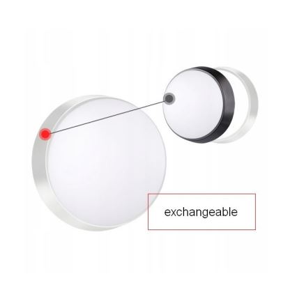 LED Buitenwandlamp met sensor LED/15W/230V 4000K IP65