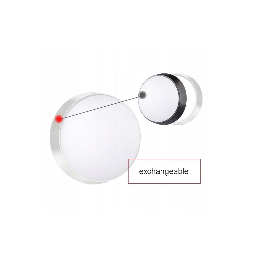 LED Buitenwandlamp met sensor LED/15W/230V 4000K IP65