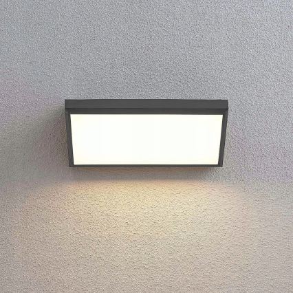 LED Buitenwandlamp met bewegingssensor LED/20W/230V IP65 grijs