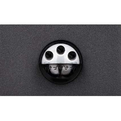 LED buitenwandlamp met sensor LED/9W/230V 4000K IP44 zwart