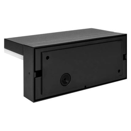 LED buitenwandlamp met sensor LED/9W/230V 4000K IP44 zwart