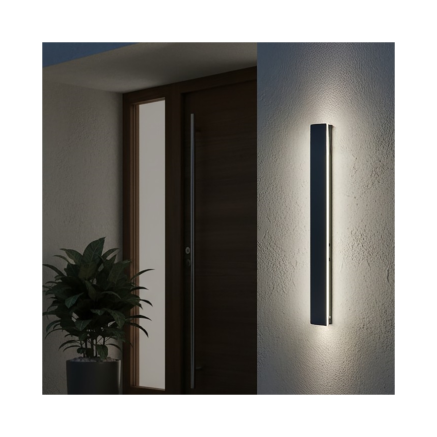 LED buitenwandlamp MIRANA LED/12W/230V 4000K IP44 60 cm zwart