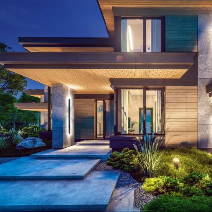 LED buitenwandlamp MIRANA LED/25W/230V 4000K IP44 120 cm zwart