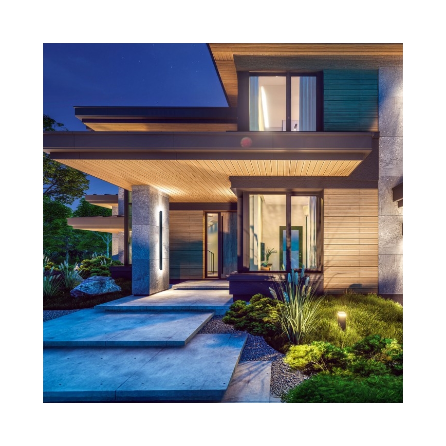 LED buitenwandlamp MIRANA LED/25W/230V 4000K IP44 120 cm zwart