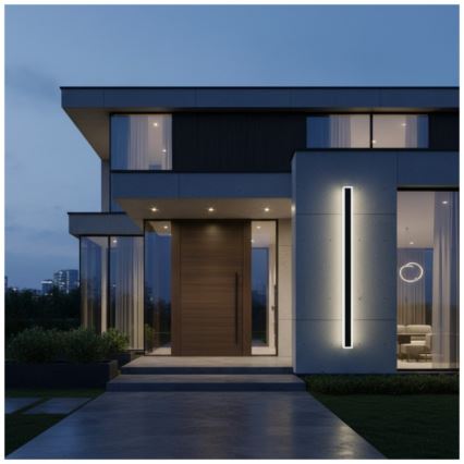 LED buitenwandlamp MIRANA S LED/25W/230V 4000K IP44 120 cm zwart