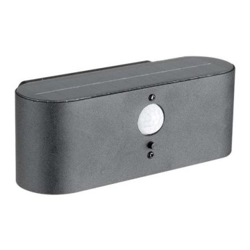 LED Buitenwandlamp op zonne-energie met sensor LED/2,5W/3,7V 3000K IP54 2000 mAh