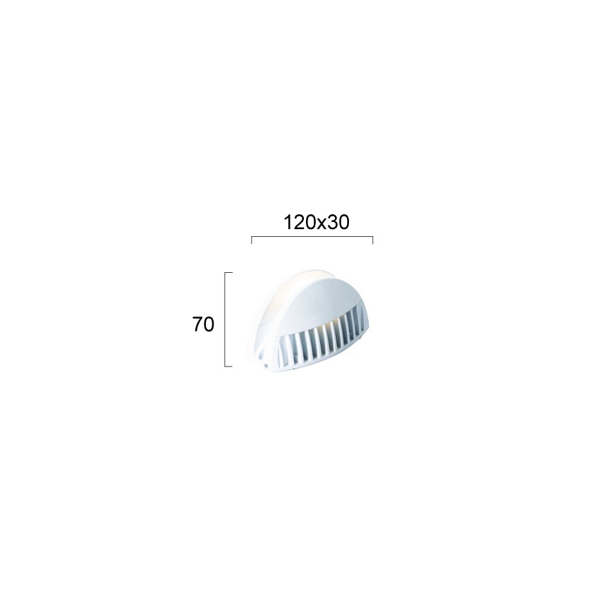 LED buitenwandlamp WINDOW LED/7W/230V IP65 wit