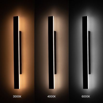 LED buitenwandlamp WOW LED/11W/230V 3000/4000/6000K 60 cm IP54 zwart