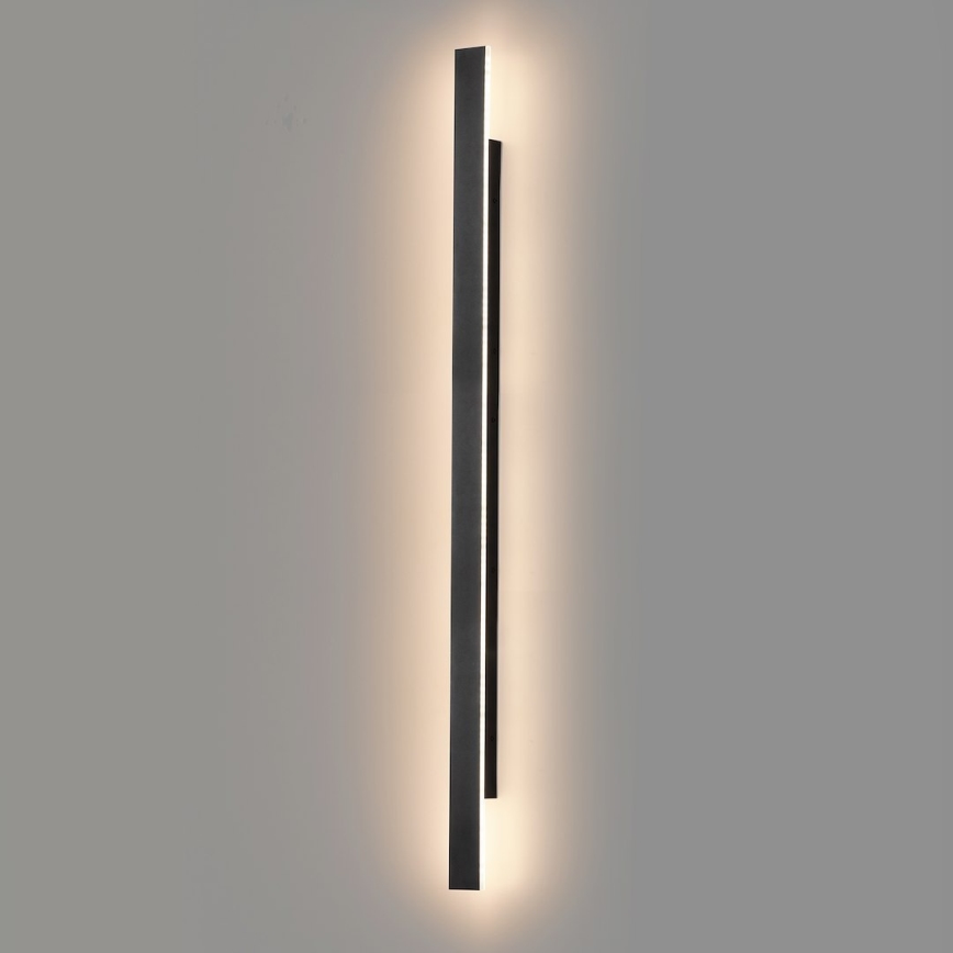 LED buitenwandlamp WOW LED/20W/230V 3000/4000/6000K 120 cm IP54 zwart