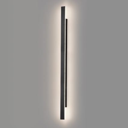 LED buitenwandlamp WOW LED/20W/230V 3000/4000/6000K 120 cm IP54 zwart