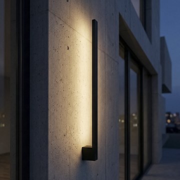 LED buitenwandlamp YALTE LED/9W/230V 3000/4000/6500K 61,5 cm IP54 zwart