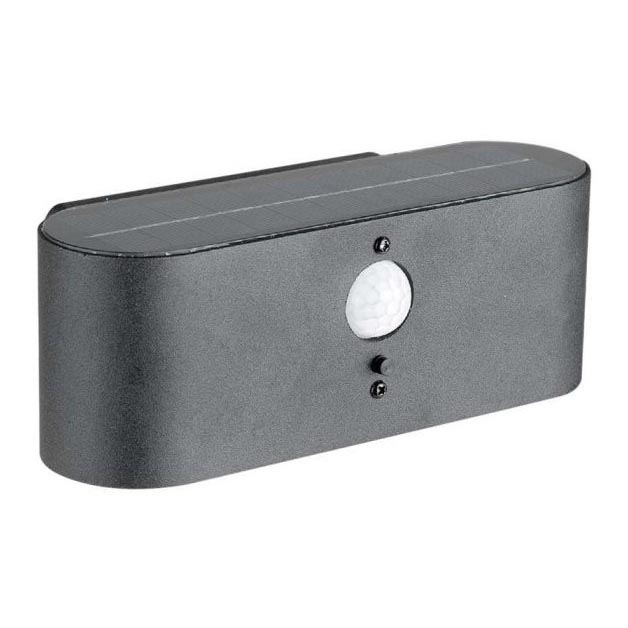 LED Buitenzonnewandlamp met sensor LED/2,5W/3,7V 3000K IP54 2000 mAh