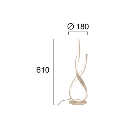 LED-bureaulamp RIBBON LED/21W/230V beige