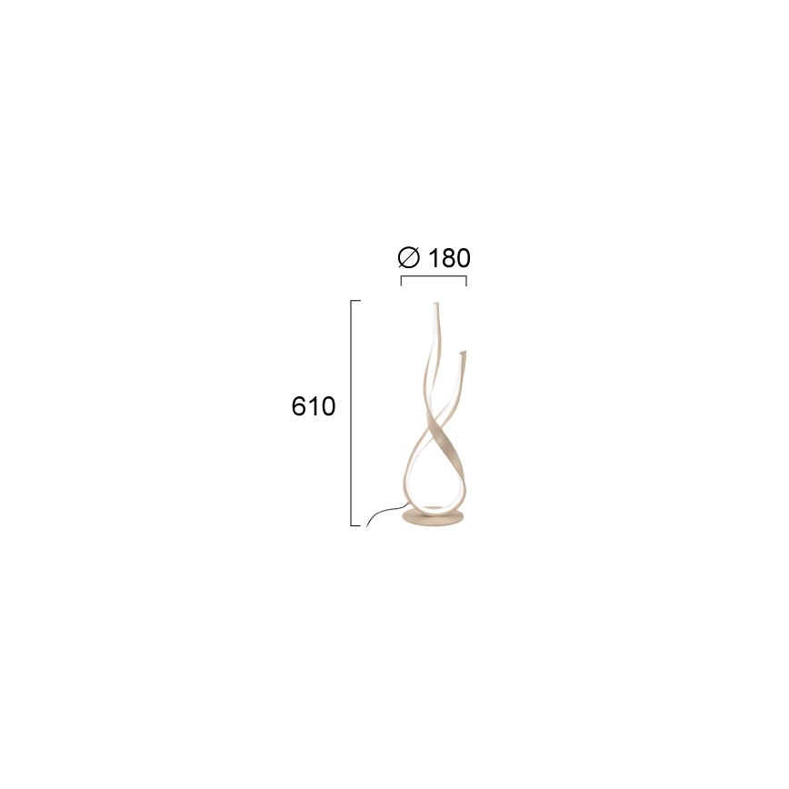 LED-bureaulamp RIBBON LED/21W/230V beige