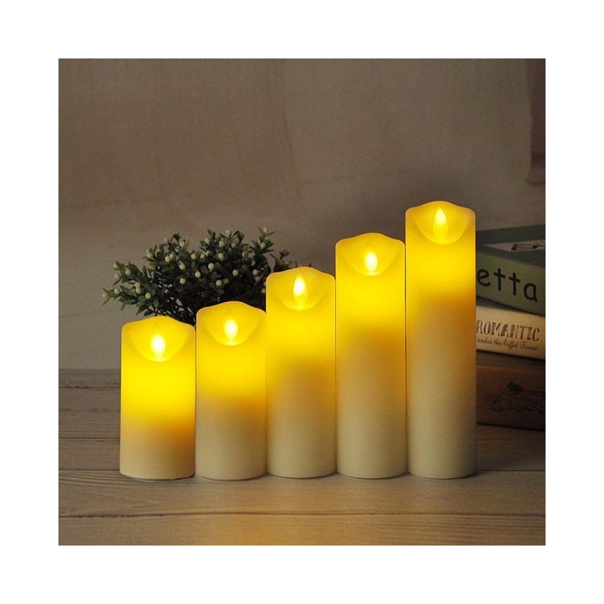 LED Candle LED/2xAA warm wit 11 cm