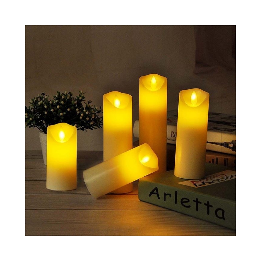 LED Candle LED/2xAA warm wit 11 cm