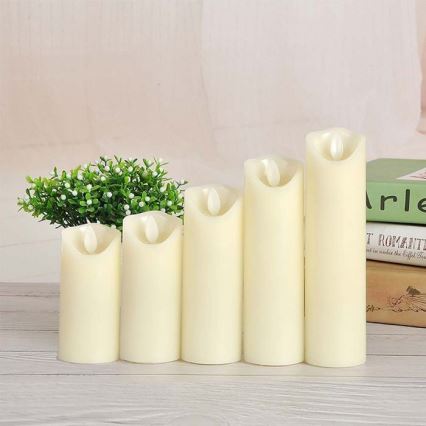 LED Candle LED/2xAA warm wit 11 cm