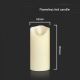 LED Candle LED/2xAA warm wit 12,5 cm