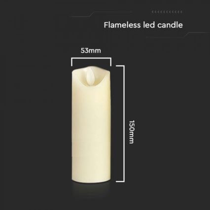 LED Candle LED/2xAA warm wit 15 cm