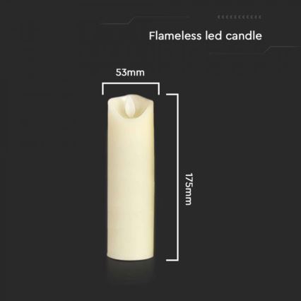 LED Candle LED/2xAA warm wit 17,5 cm