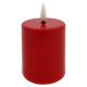LED Candle LED/2xAA warm wit 9 cm rood