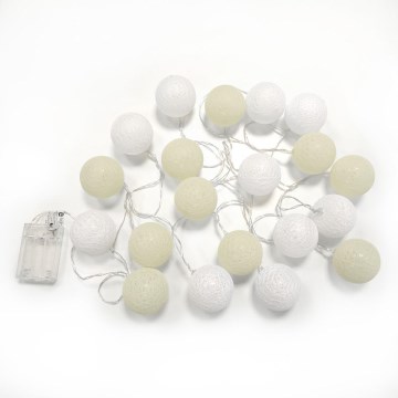 LED Decorartie lichtballen 20xLED/0,03W/3xAA